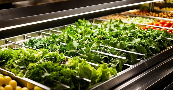 Découvrez l'agencement parfait pour votre bar à salade élégant