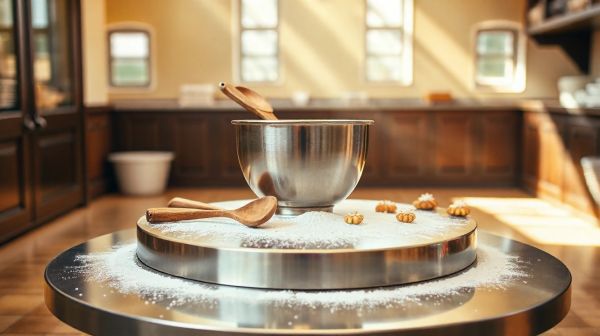 Les avantages d'un plateau tournant en pâtisserie